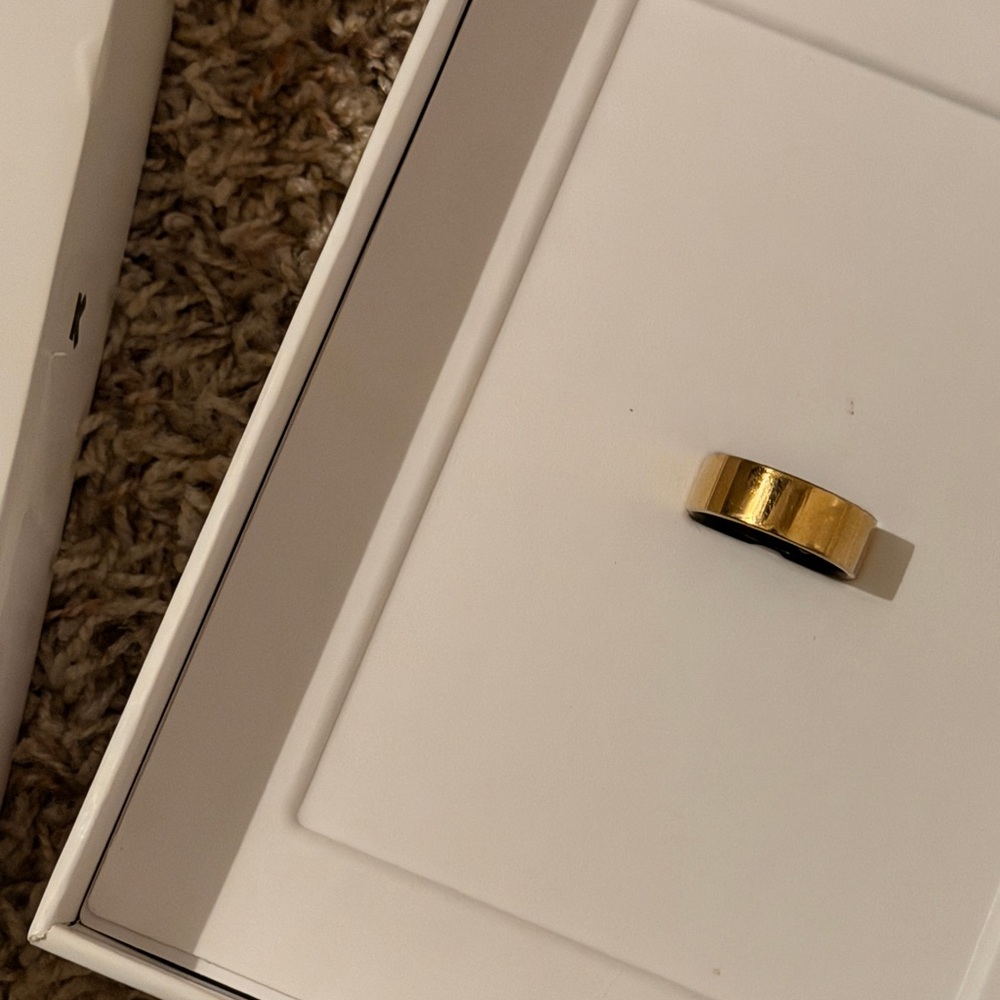 Gold Ultrahuman ring